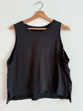 lululemon athletica Black Athletic Crop Tank